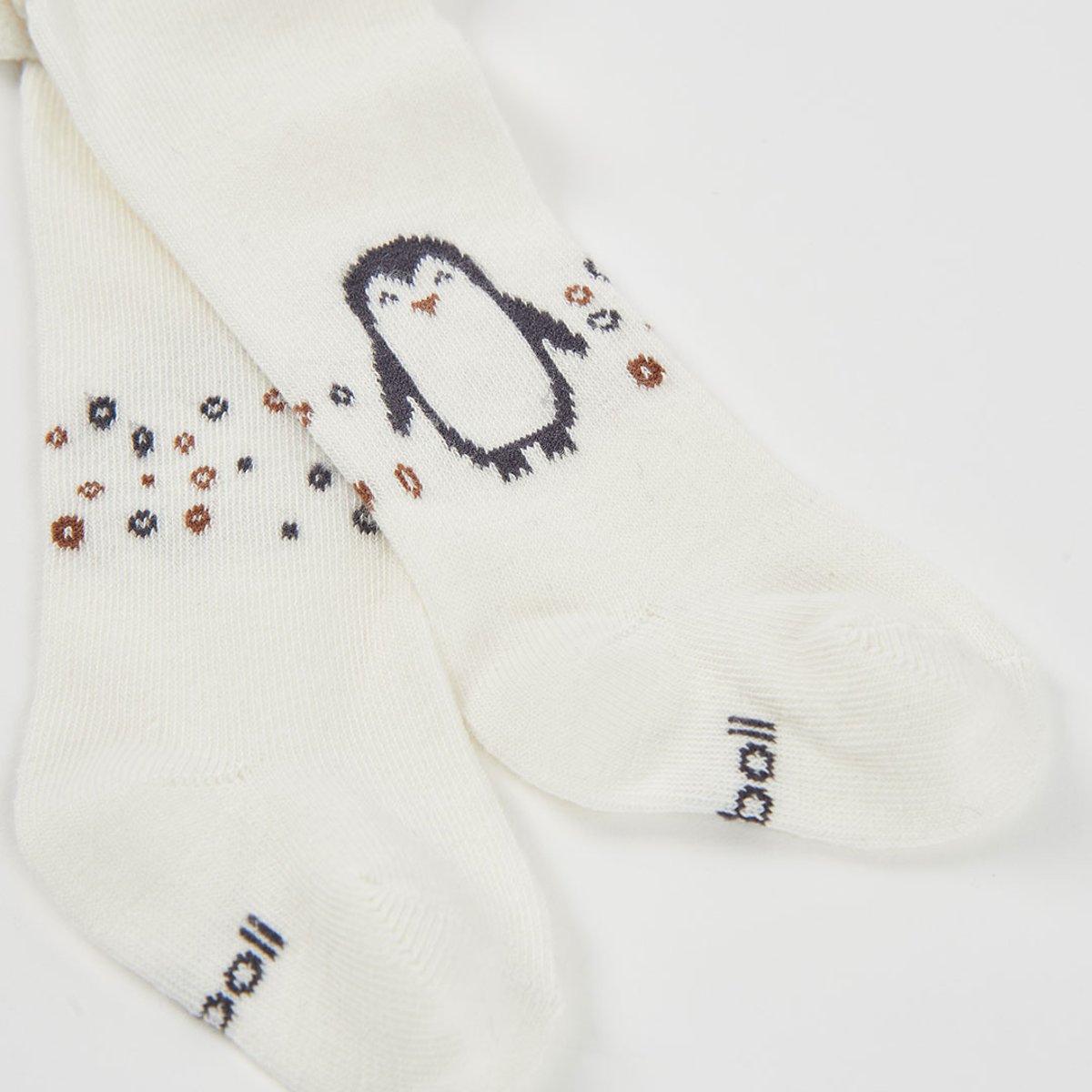 Collants bébé imprimé pingouin blanc, BOBOLI