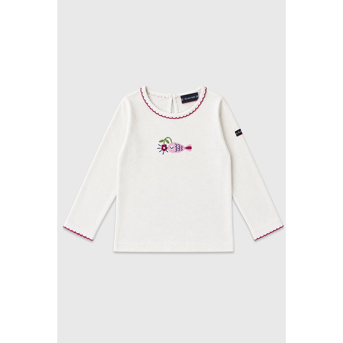 T-shirt côte 1x1 Kids - coton nature, ARMOR-LUX