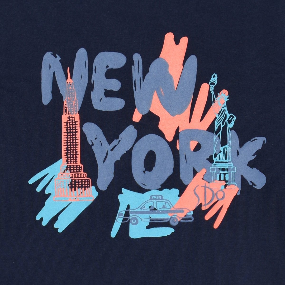 Tee shirt marine emmanuel bleu, SUCRE D'ORGE