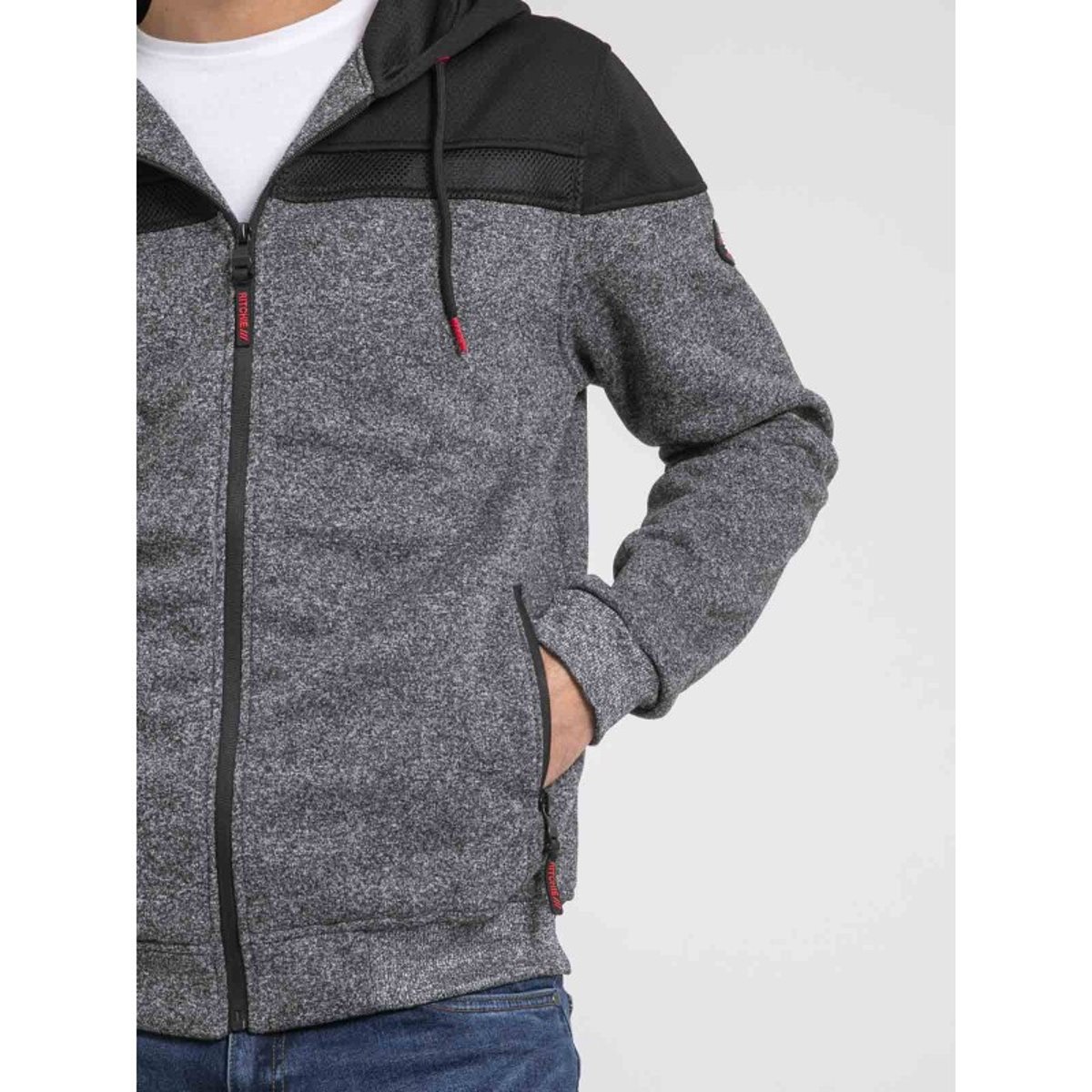 Sweat Zippé Capuche Wildomax antra, RITCHIE