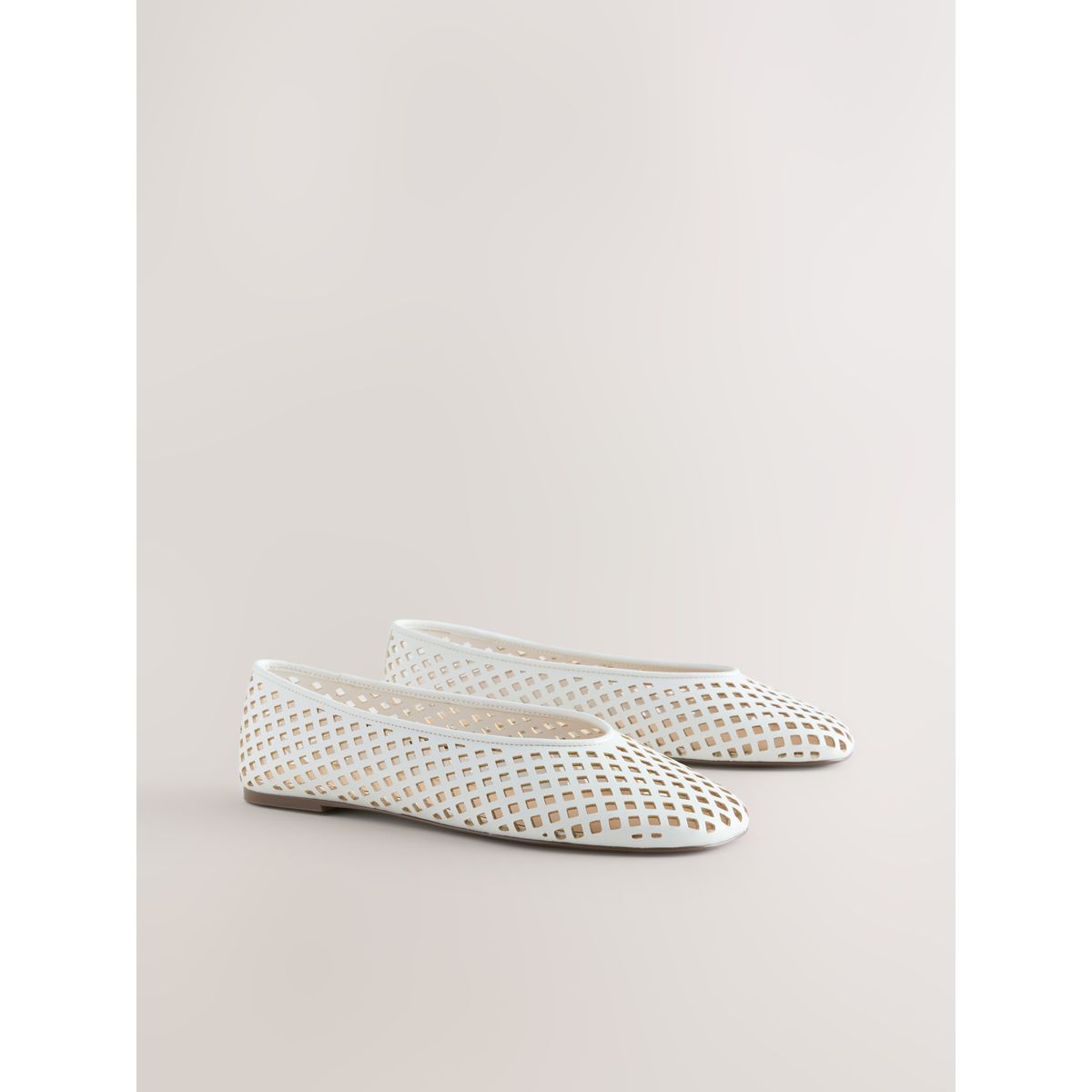 Ballerines tressées forever comfort® blanc, NEXT