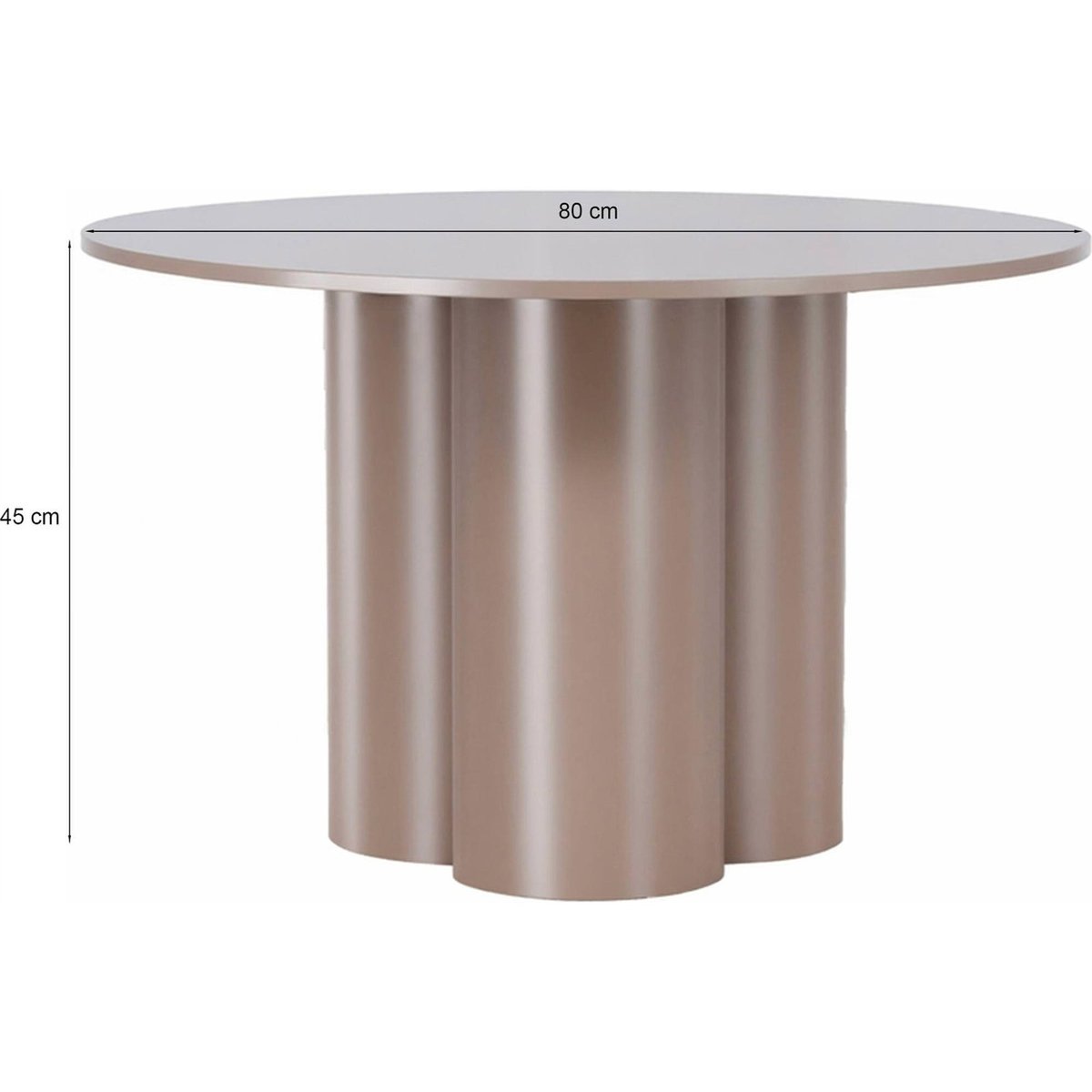 Table basse ronde sculpturale en bois CONVALDER bois foncé, RECOLLECTION