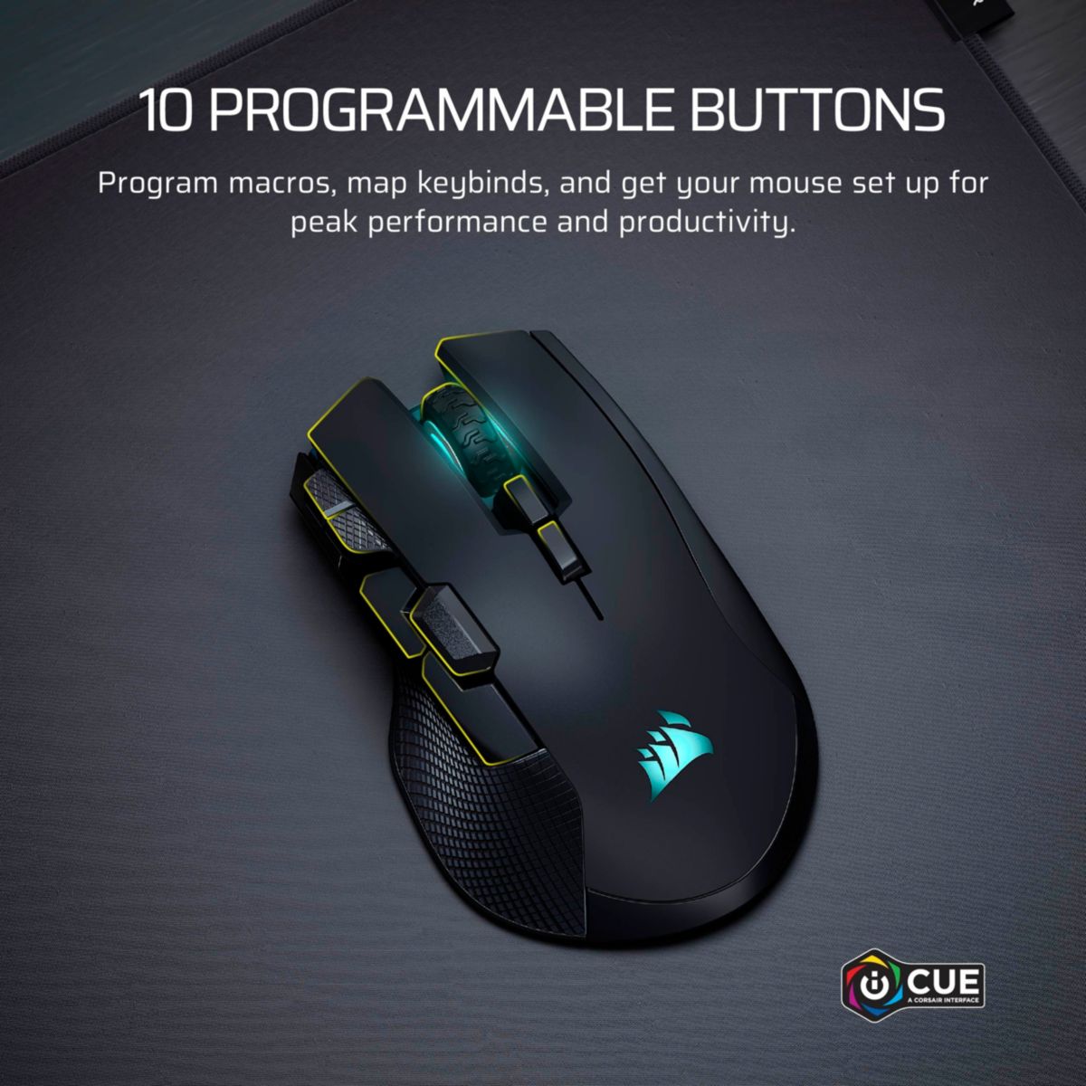 Souris Gamer Sans Fil IRONCLAW WIRELESS SE couleur unique, CORSAIR