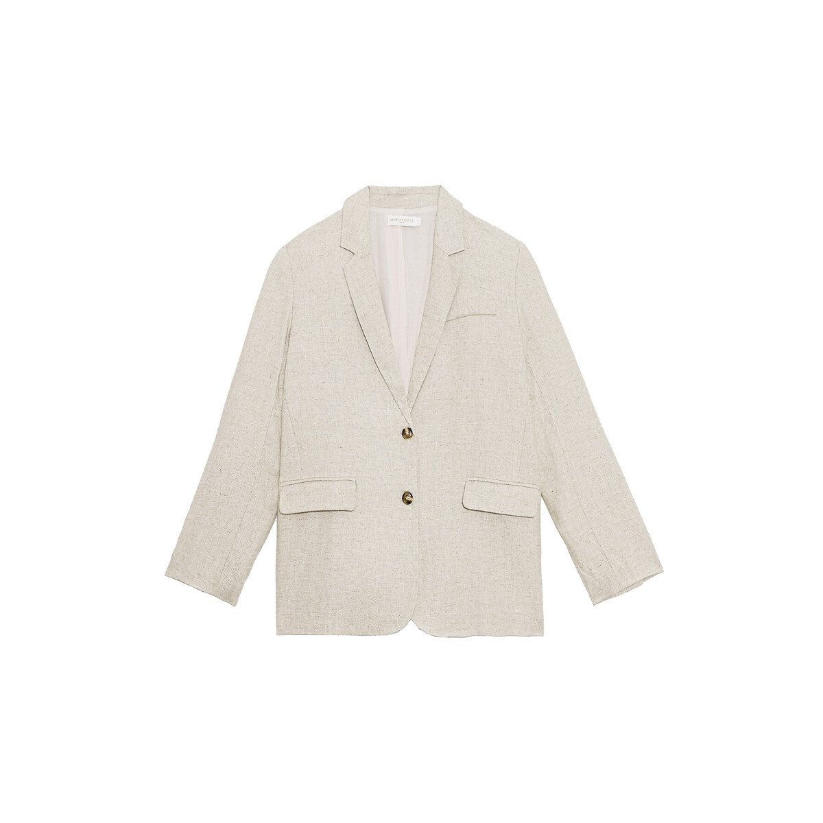 Veste de tailleur en lin/coton, VIDAL ecru, LA PETITE ETOILE