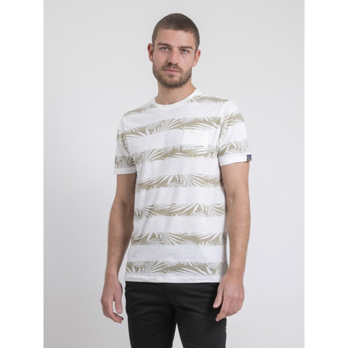 T-shirt Col Rond Pur Coton Nadiland ecru, RITCHIE