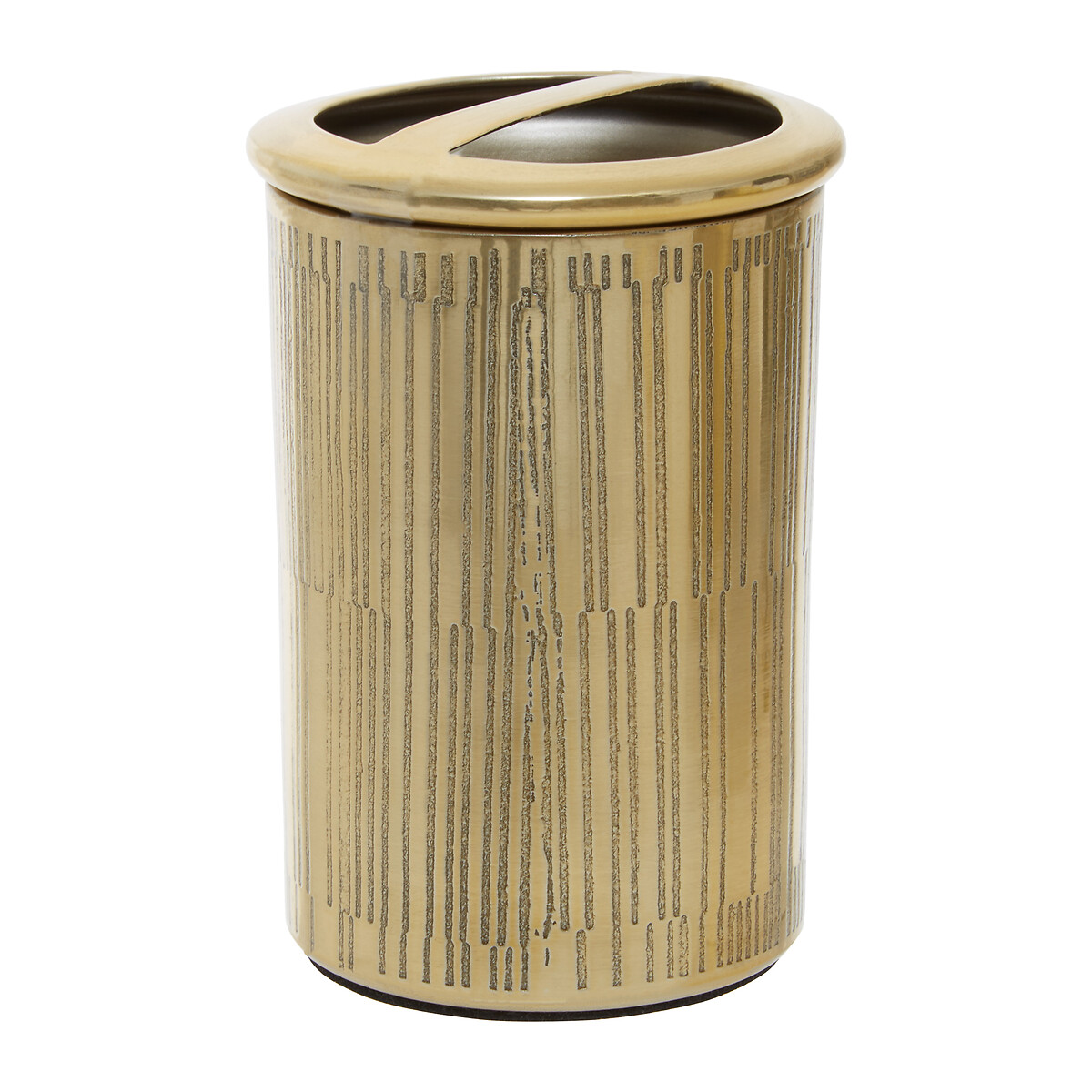 Etched Line Gold Finish Toothbrush Holder gold-coloured, FIFTY FIVE SOUTH