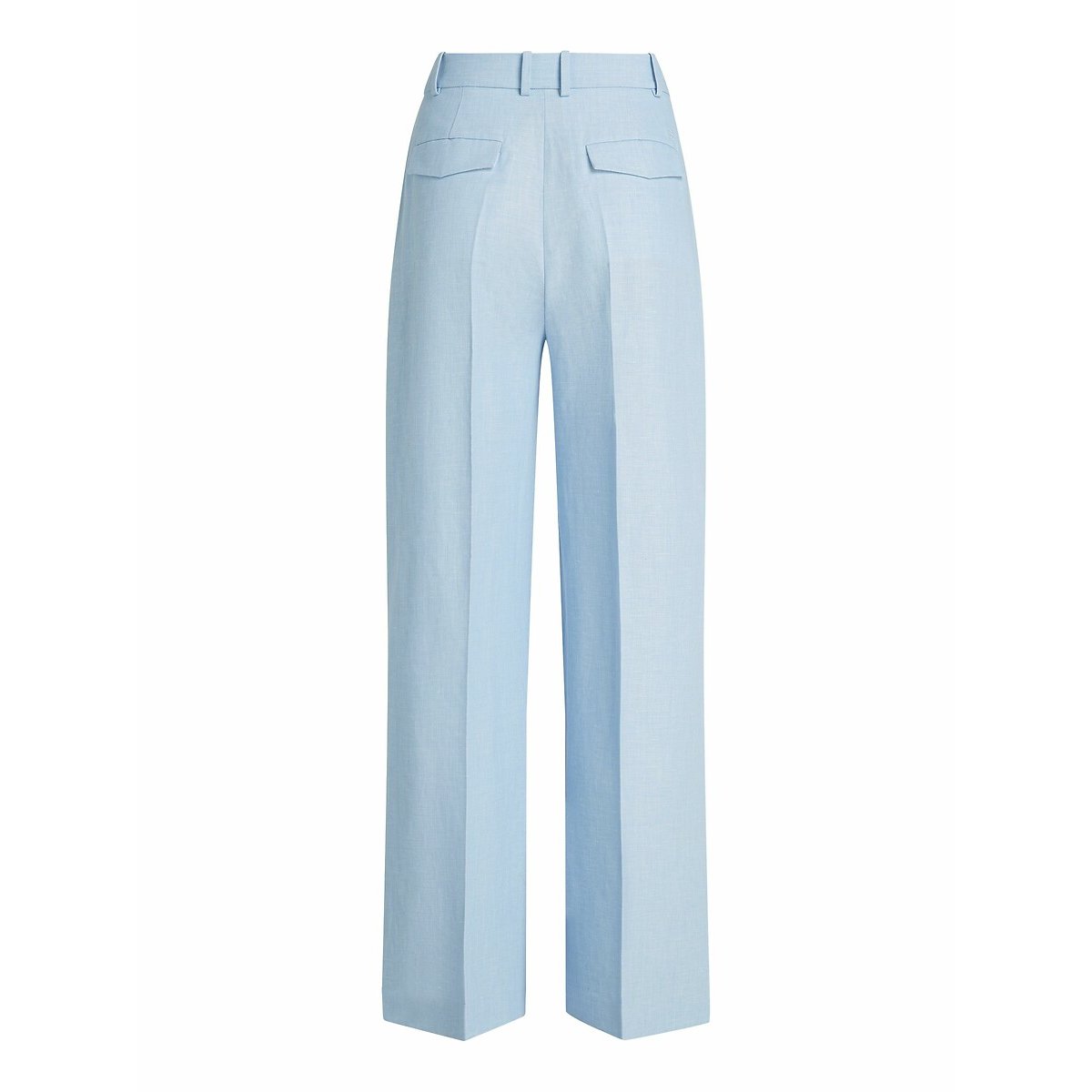 Linen Blend Straight Trousers light blue, TOMMY HILFIGER