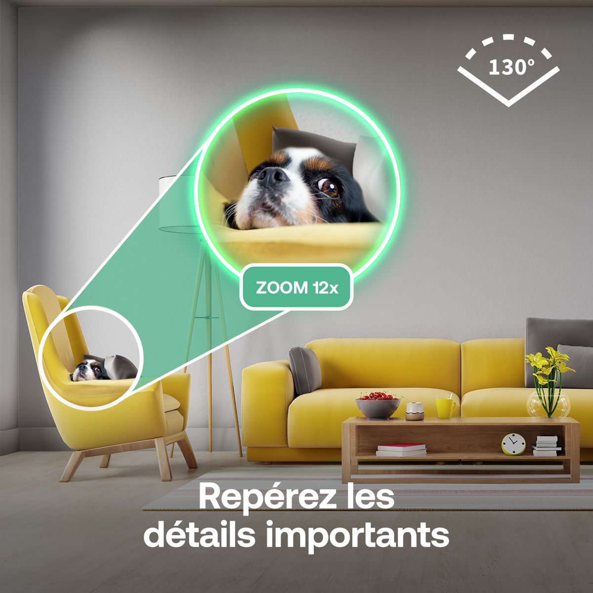 Caméra de surveillance Essential 3 2K - 2 caméras couleur unique, ARLO