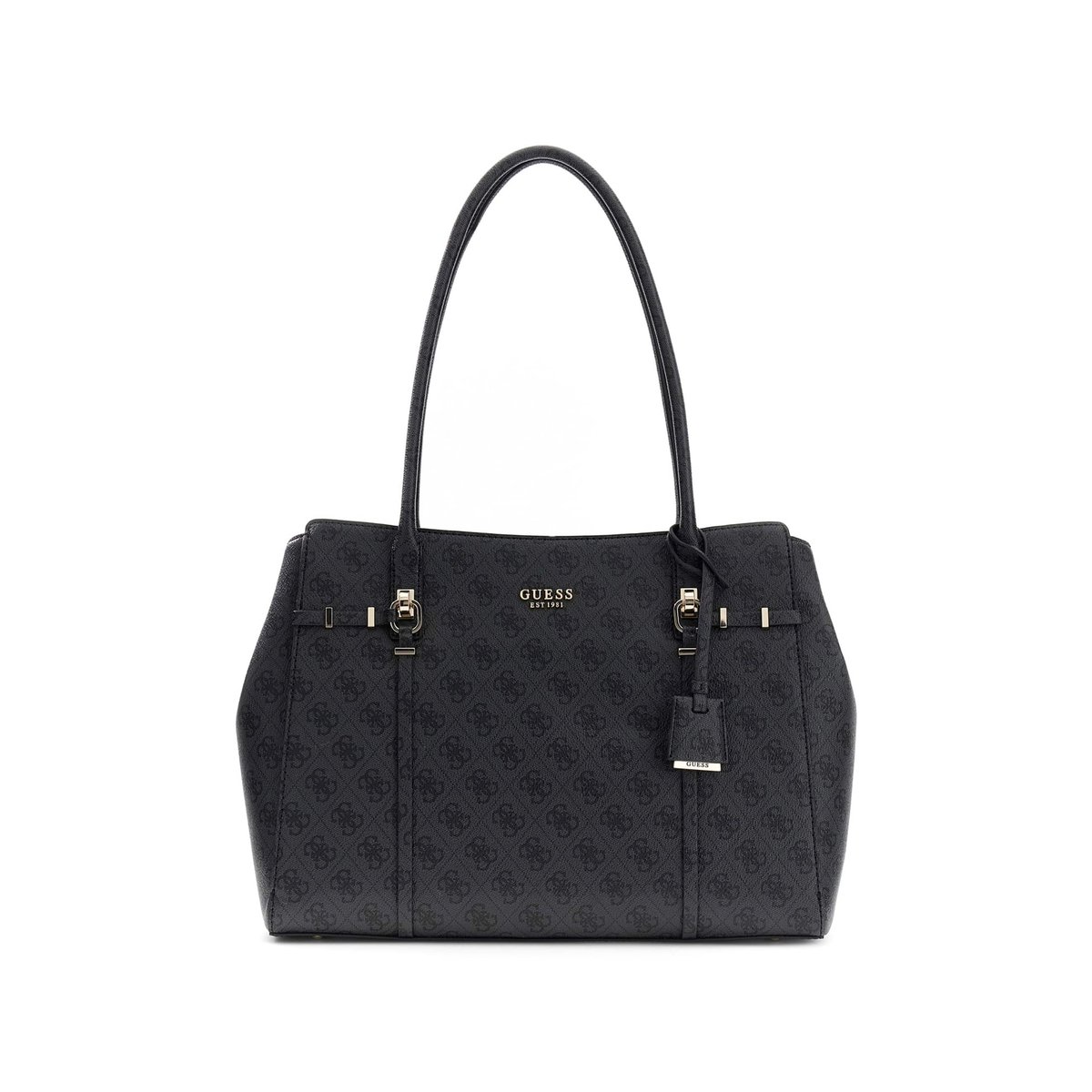 Leona Logo Shopper noir multi, GUESS