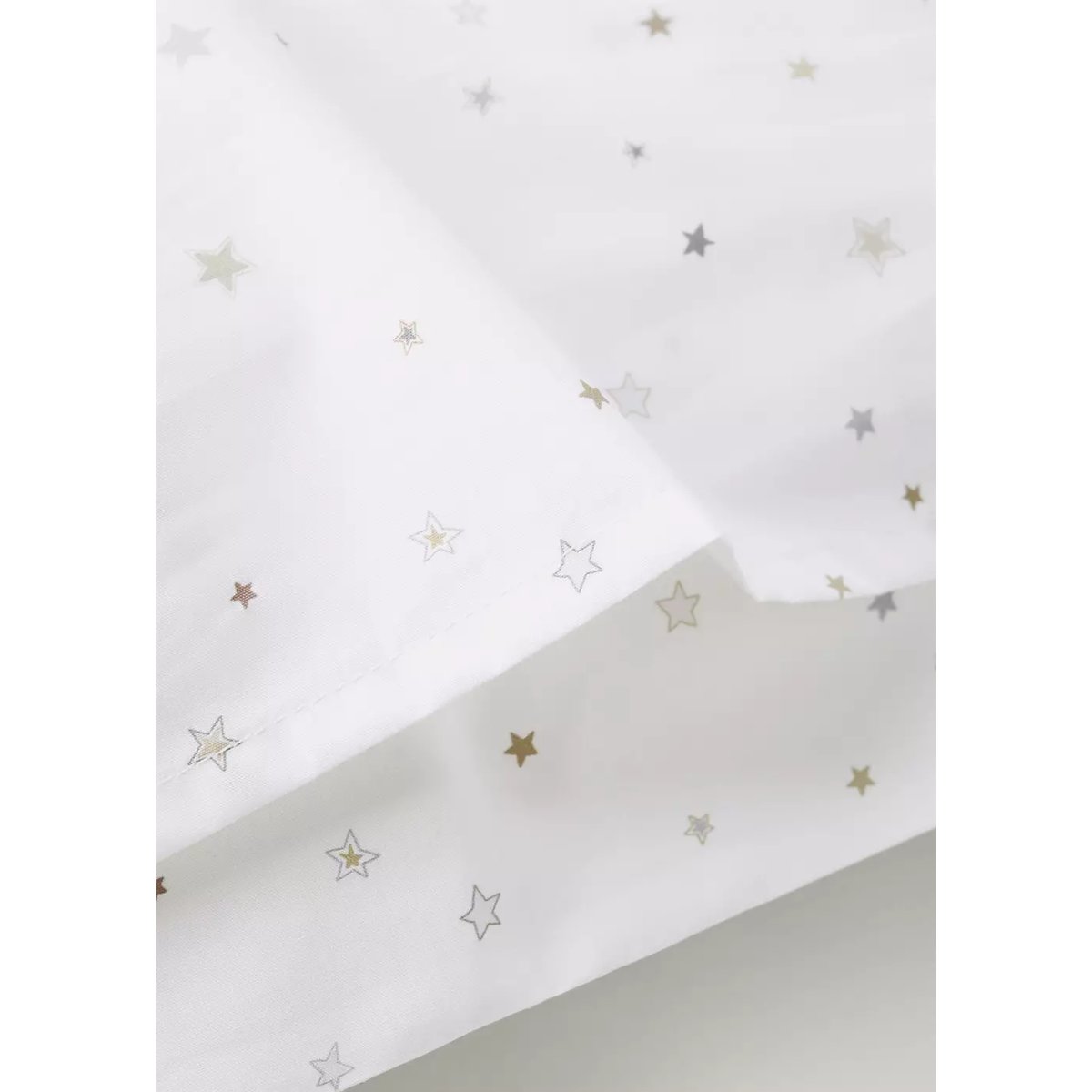 Taie d’oreiller enfant 100 % coton 60x60 cm sable, MANGO HOME
