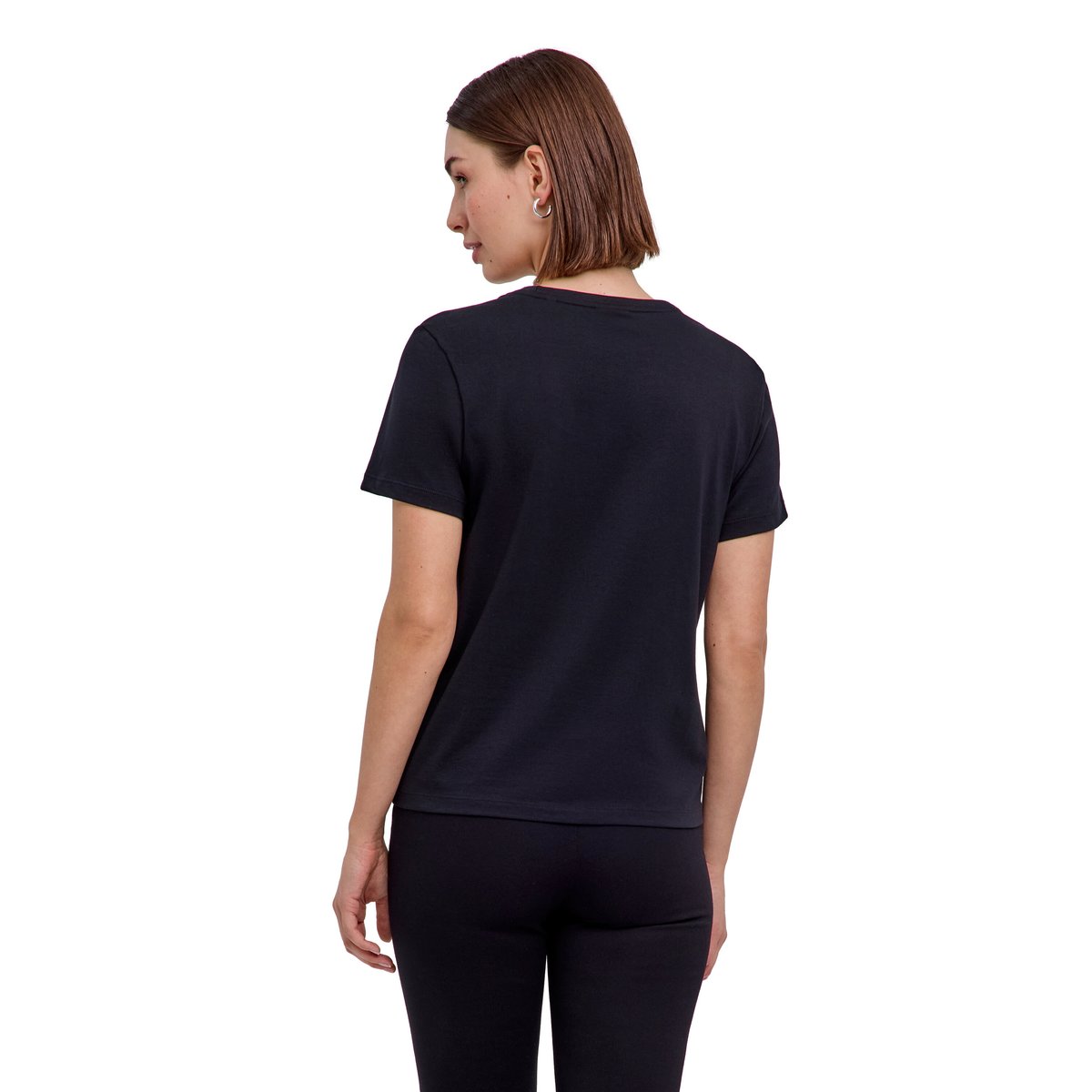 T-Shirt Essential Cotton noir, FALKE
