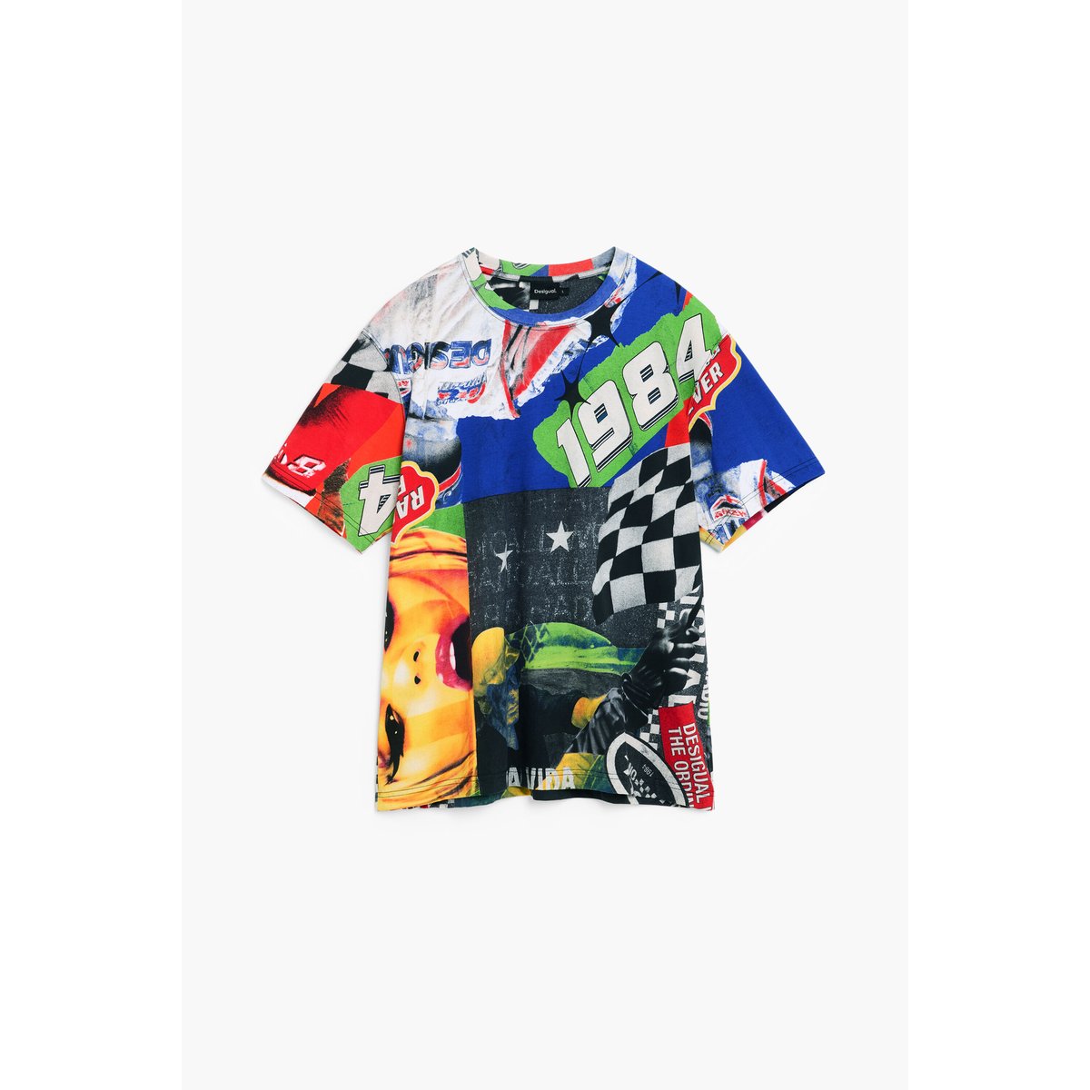 T-shirt imprimé racing rouge, DESIGUAL
