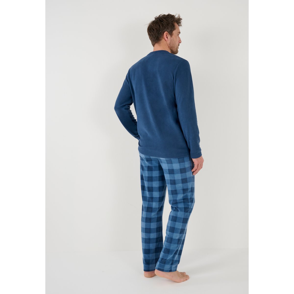 Pyjama maille polaire Thermolactyl bleu marine, DAMART
