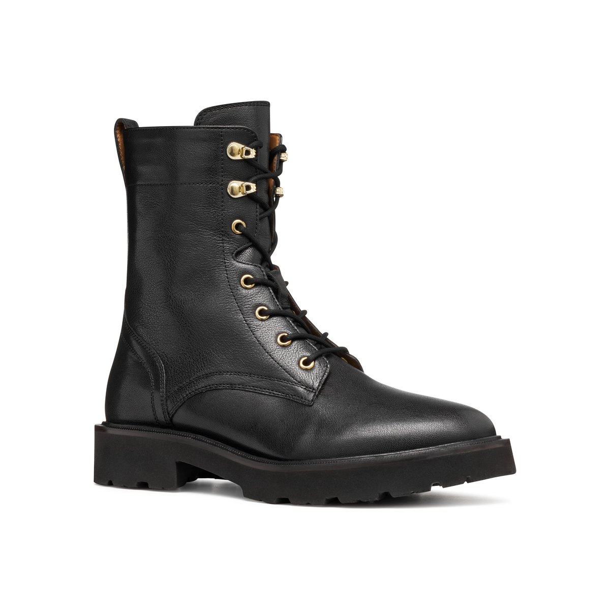 Bottines lacées en cuir, NORIZE noir, GEOX