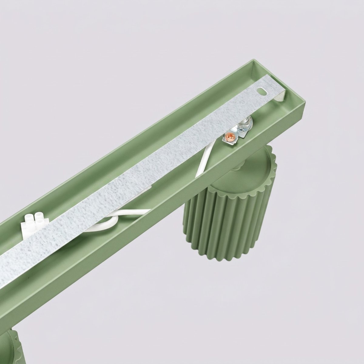 Plafonnier Aluminium Sauge GU10 4 KARBON sauge, EDEN
