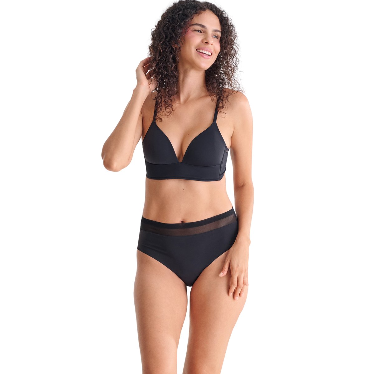Culotte taille haute SIA noir, LISCA