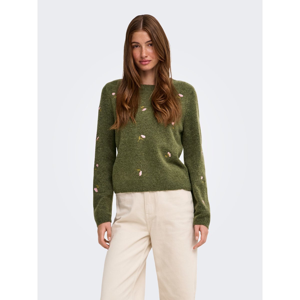 Pull En Maille burnt olive, ONLY