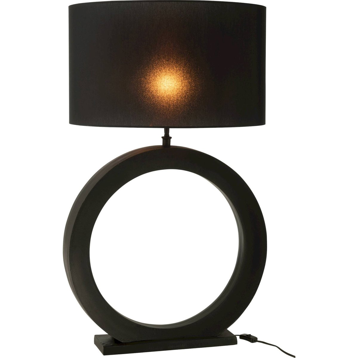 Lampe ronde en aluminium noir, RECOLLECTION