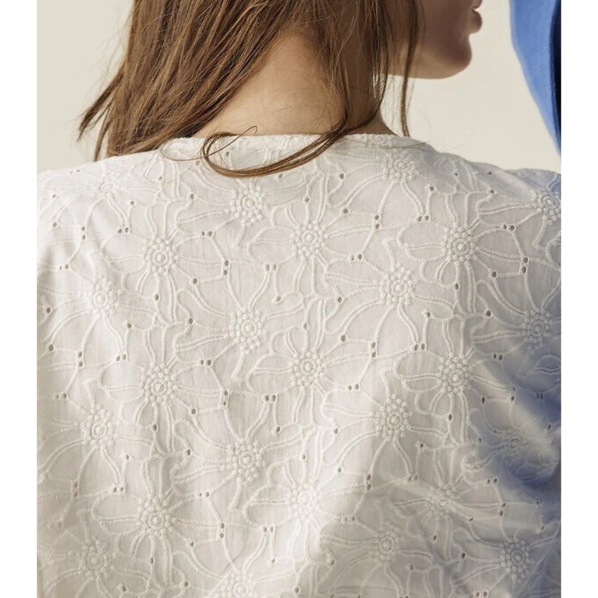 Camicetta ricamata con bottoni a pressione, LATA beige, APACHES COLLECTIONS