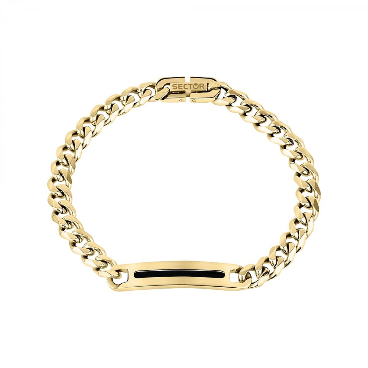 Bracelets en Acier/email et Email or et noir, SECTOR