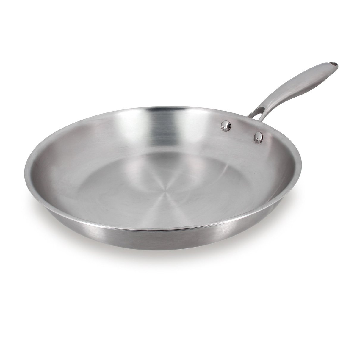 Poêle 28cm en acier inoxydable, TRINOX inox, MENASTYL
