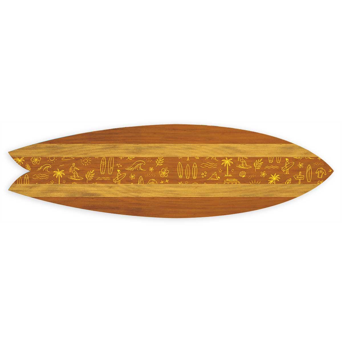 Planche Déco Golden Surf Culture tableau alu dibond, HEXOA