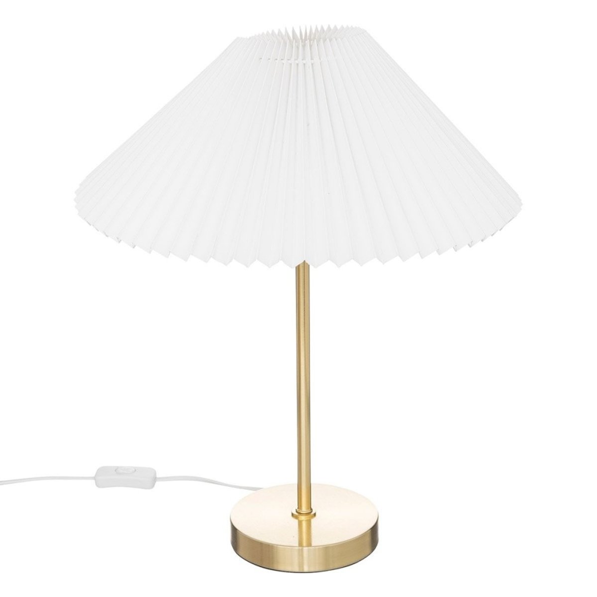 Lampe Droite Jil Doré H47 blanc, ATMOSPHERA