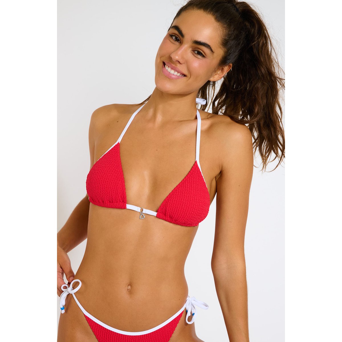 Haut de maillot triangle Kimo - POPSAIL rouge, BANANA MOON