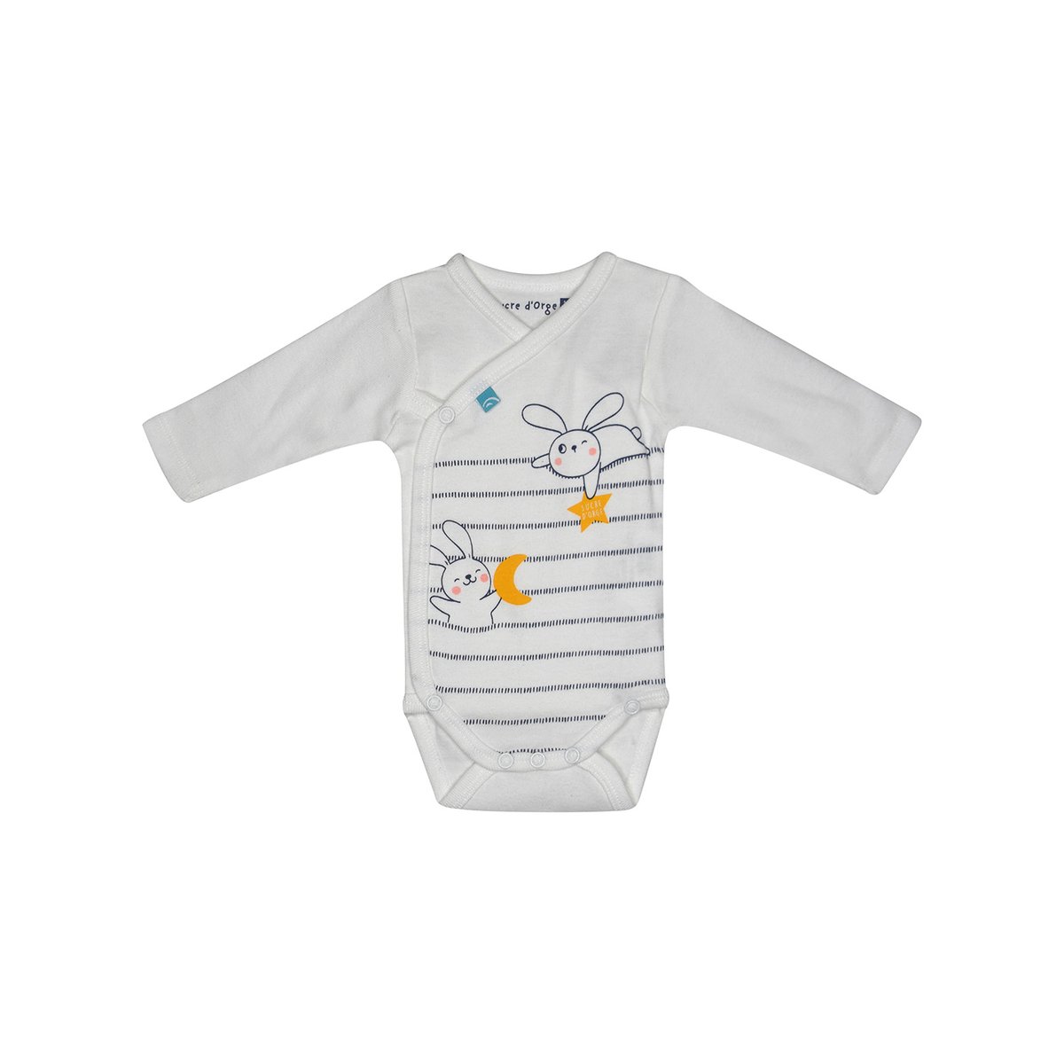 Lot 2 bodies naissance filao coton bio beige, SUCRE D'ORGE