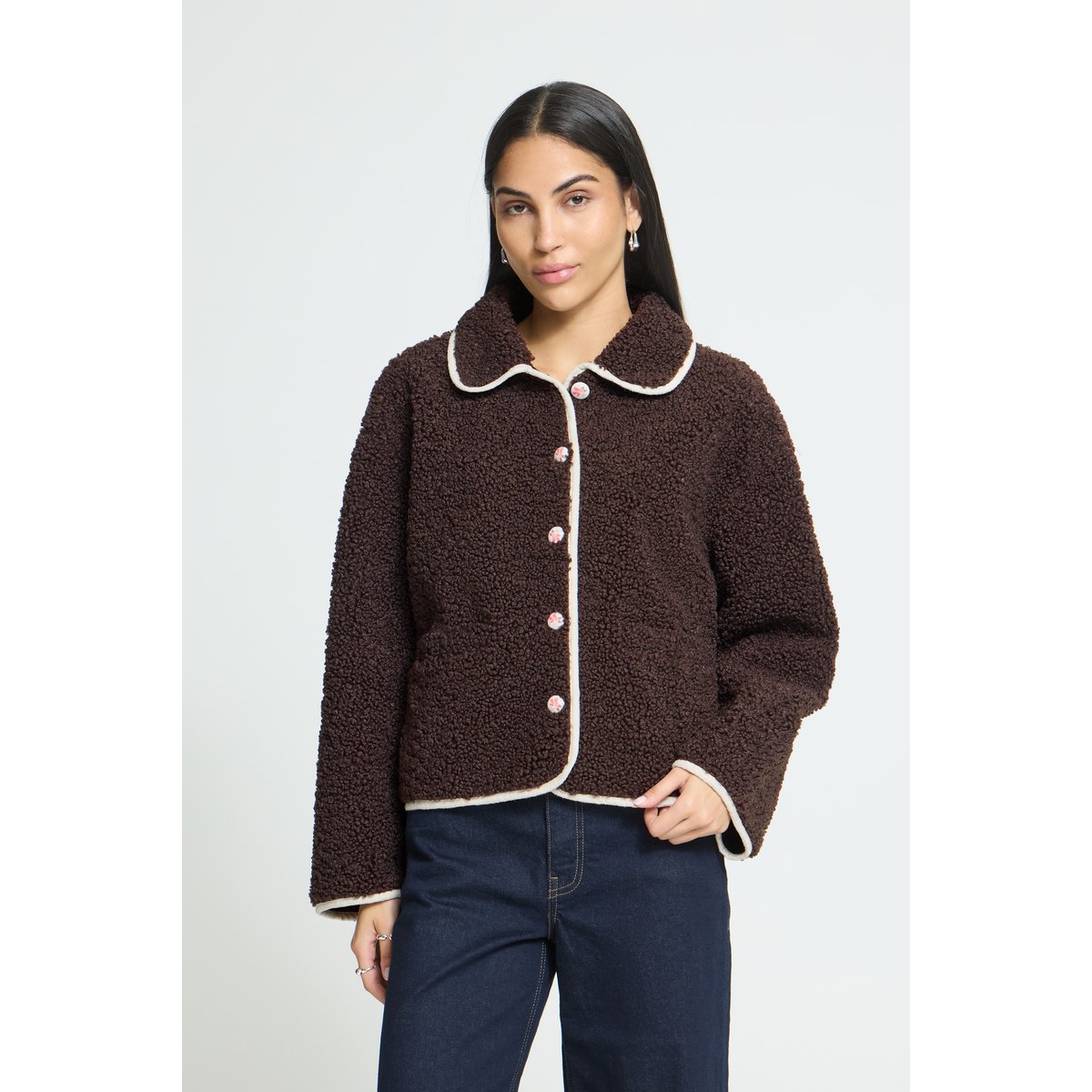 Veste d'extérieur marron coffee bean, ICHI