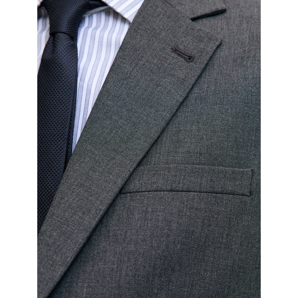 Blazer Croisé dark grey melange 1, JACK & JONES