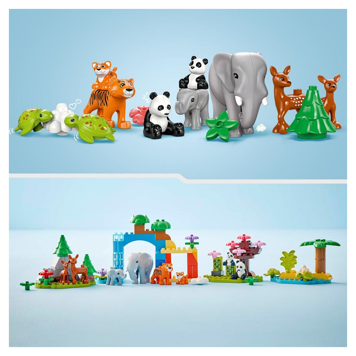 LEGO DUPLO - Set d'Aventure Familles d'Animaux Sauvages 3-en-1 - 10446 couleur unique, LEGO
