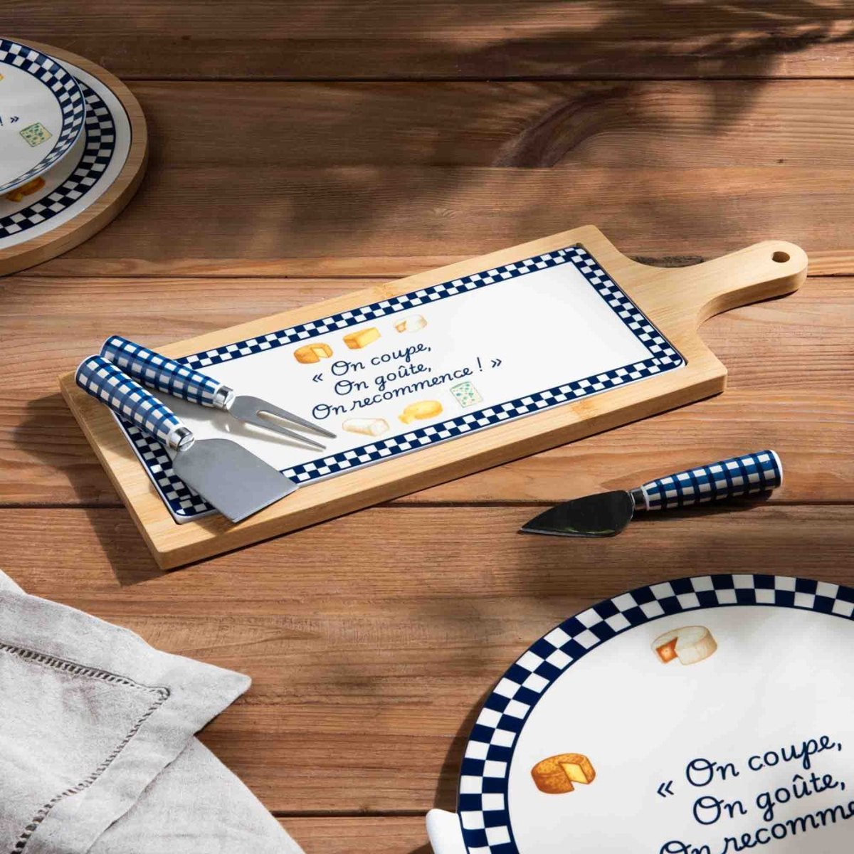 Set de couverts à fromage bleu, TABLE PASSION