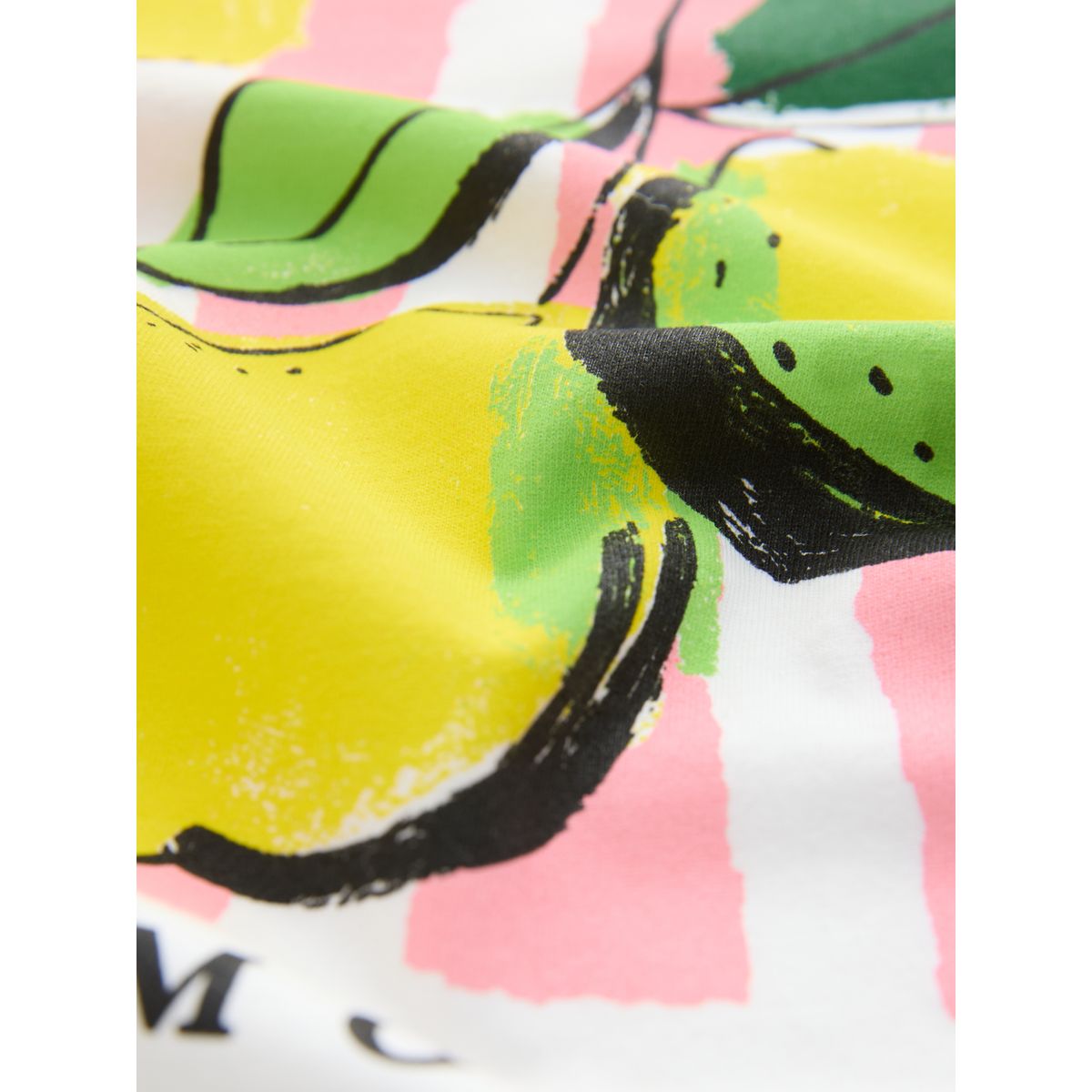 T-shirt ras du cou avec motif citron blanc, NEXT