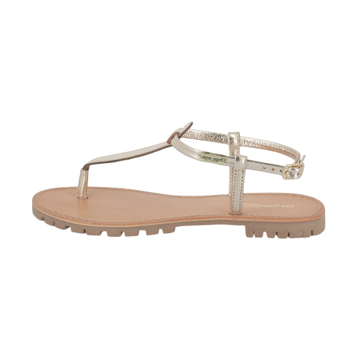 Sandales Cuir Les Tropeziennes Hanil or, LES TROPEZIENNES PAR M.BELARBI