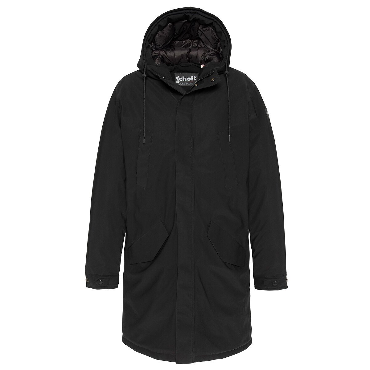 Wasserdichter Parka mit Kapuze, CHASEN schwarz, SCHOTT