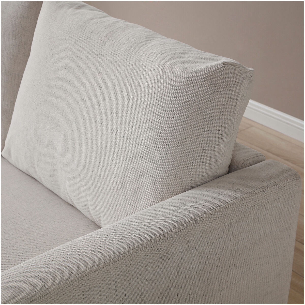 Freya Easy Clean Large Corner Sofa Bed with Storage Compartment natural, SO'HOME