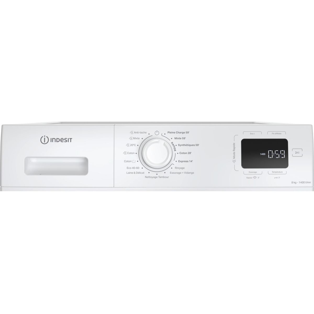Lave linge hublot IM864MYTIMEFR couleur unique, INDESIT