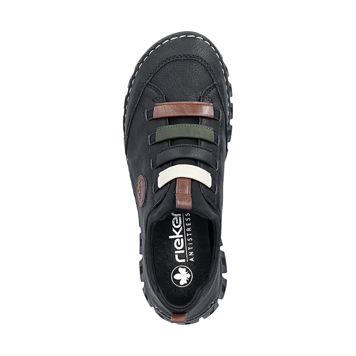 Basket Cuir Greece noir, RIEKER