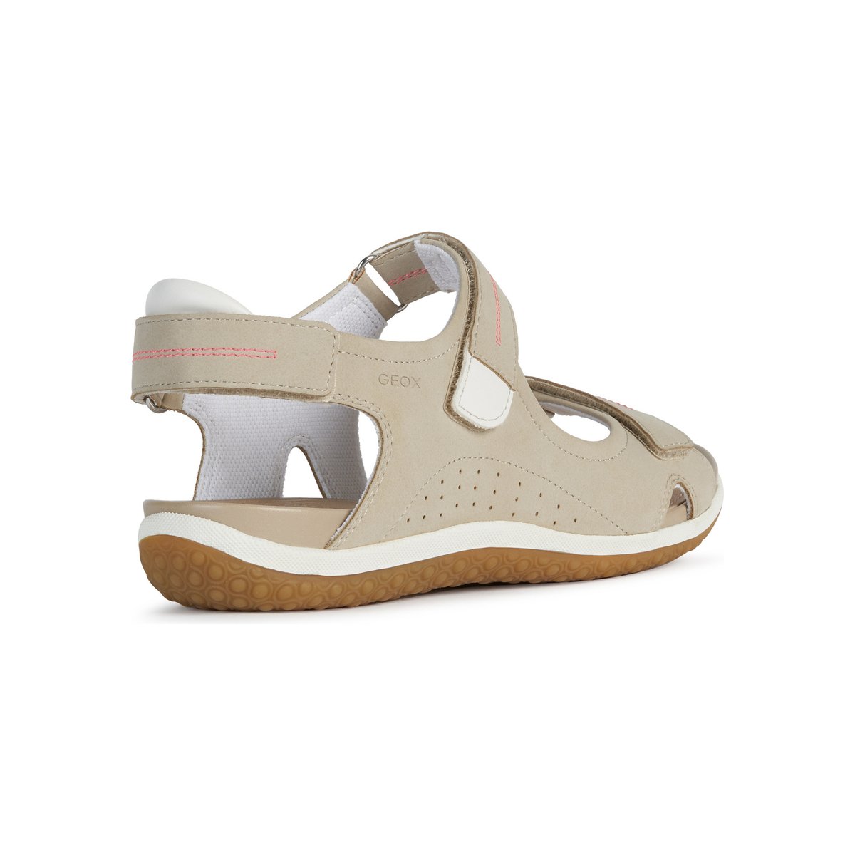 Sandales talon plat Vega taupe, GEOX