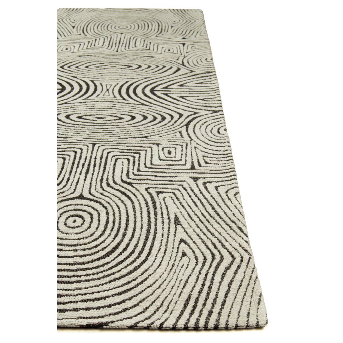 Tapis intérieur/extérieur moderne tissé plat HABANERO blanc, NOVATREND