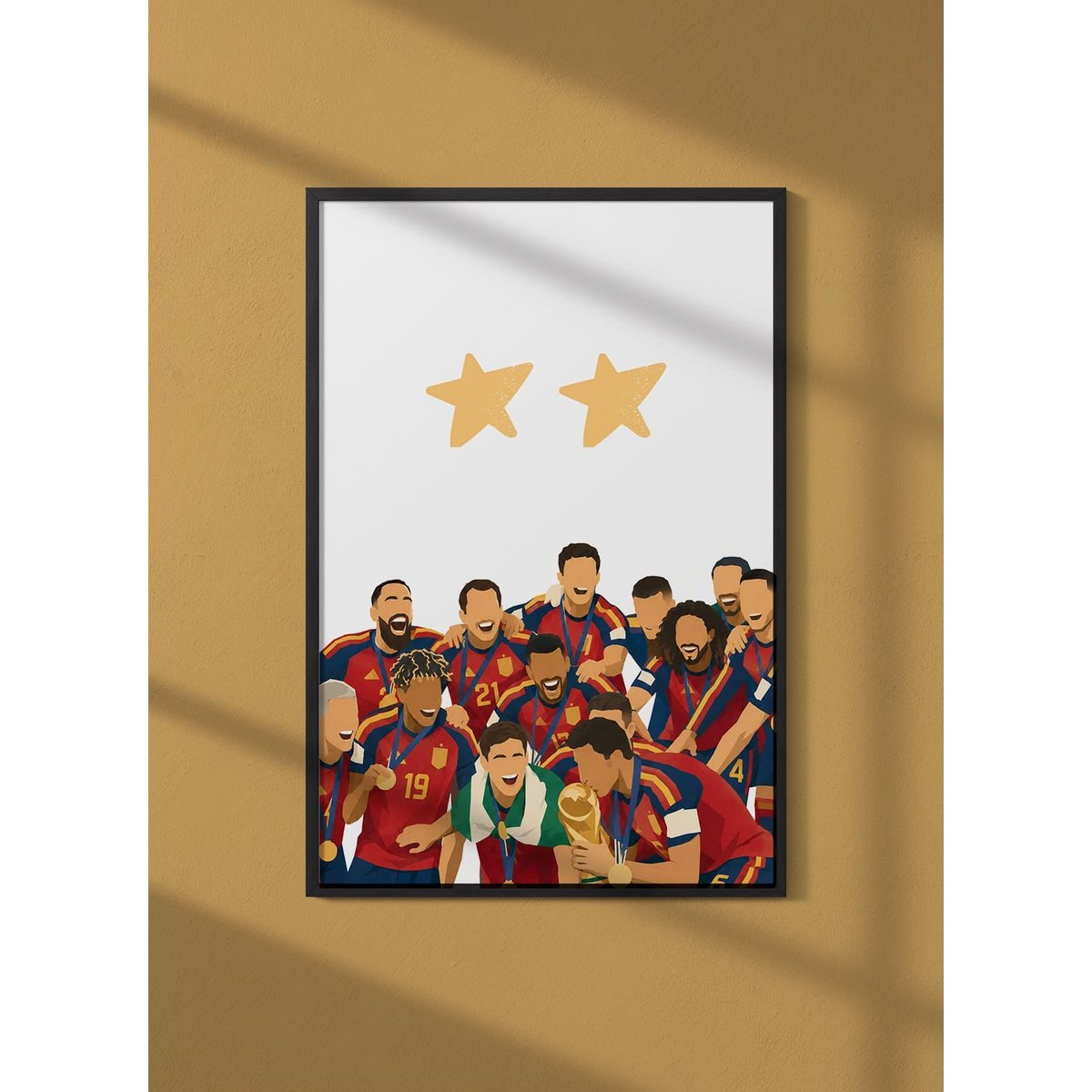Affiche CDM Espagne 3 blanc, L'AFFICHERIE