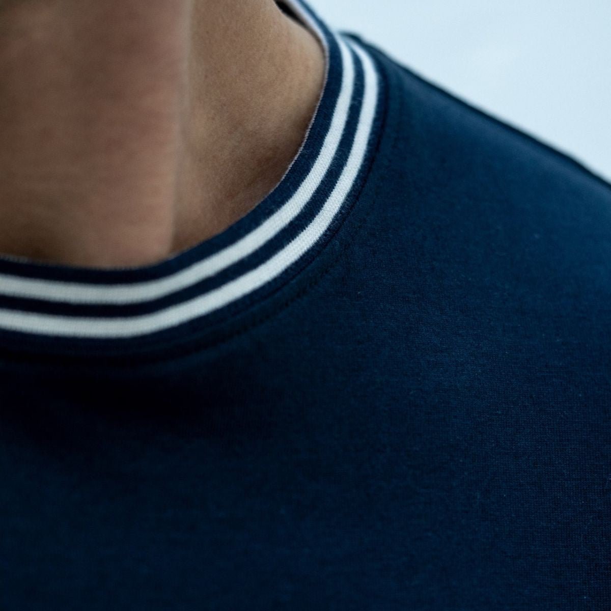 T-shirt 100% coton biologique VINTAGE bleu marine, BILLYBELT