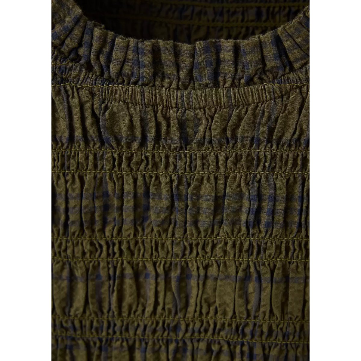 Blouse froncée volant vert, MANGO TEEN