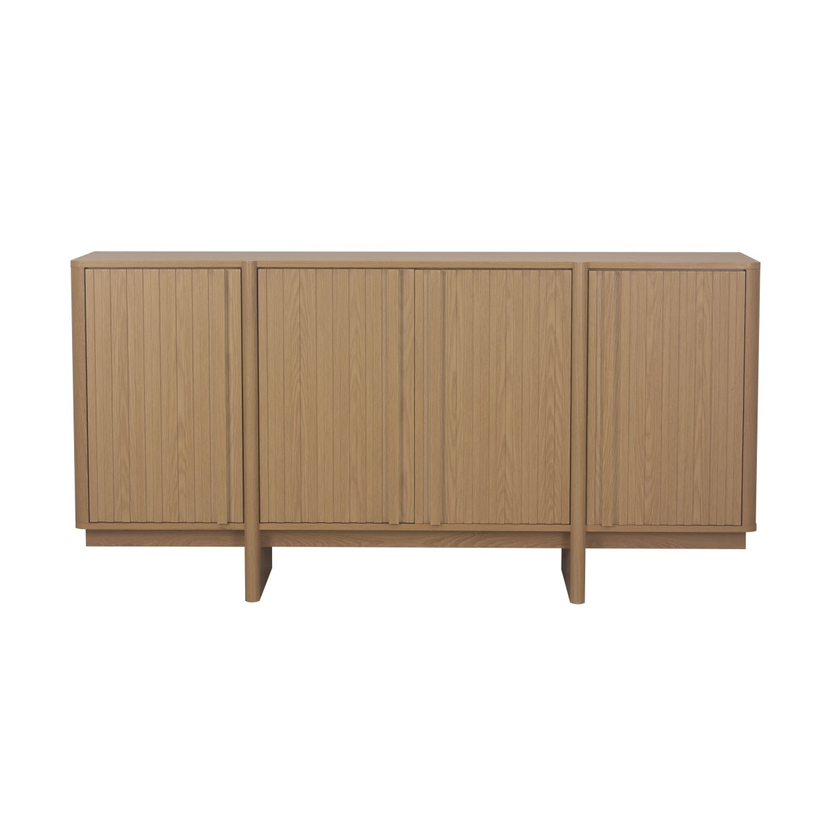 Buffet 4 portes AUGUSTE bois clair, CALICOSY