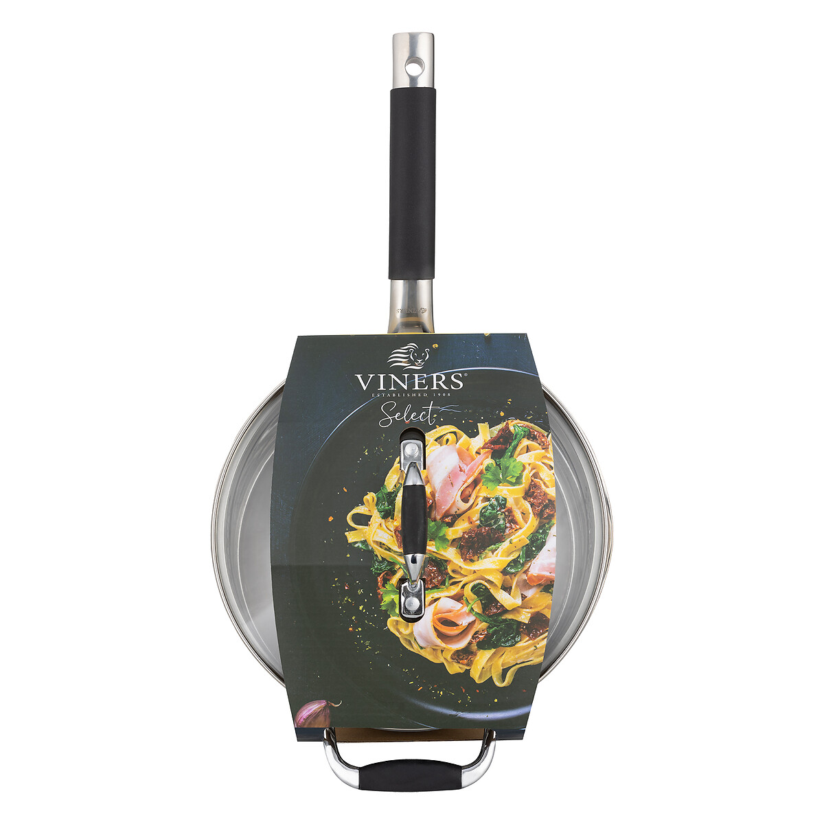 Select 22cm Stainless Steel Sauce Pan black, VINERS