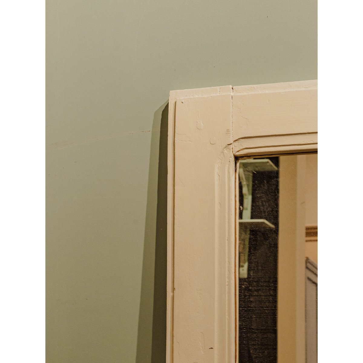 Miroir en bois Igor N°870 - Bon état beige, DEBONGOUT