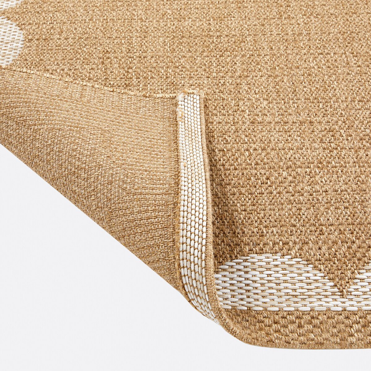 Tapis effet jute intérieur/extérieur, Milas naturel/blanc, LA REDOUTE INTERIEURS