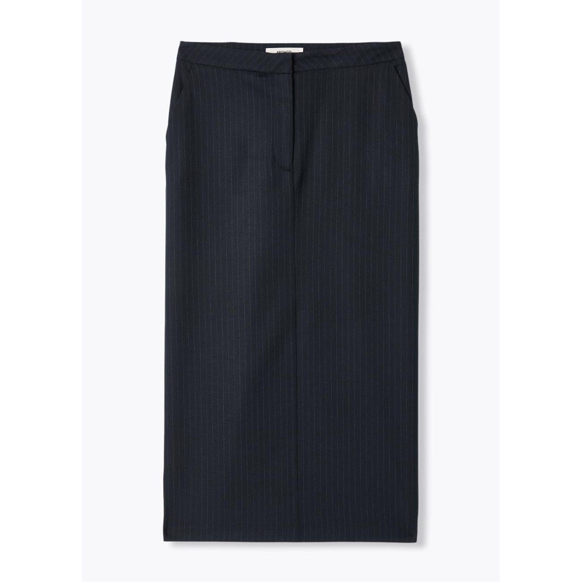 Jupe midi crayon rayée rayé marine, PROMOD