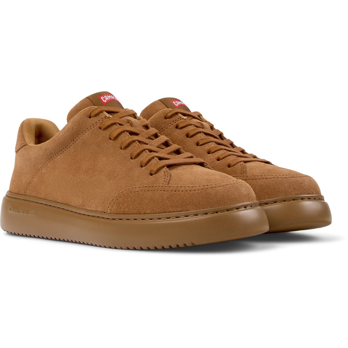 Baskets Cuir RUNNER K21 marron moyen, CAMPER